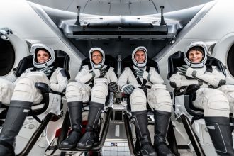 SpaceX Dragon Four Astronauts