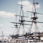 Historic sailing ship representing East India Company era trade
