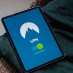 Cybersecurity and fraud concept, AI financial scams glowing screen