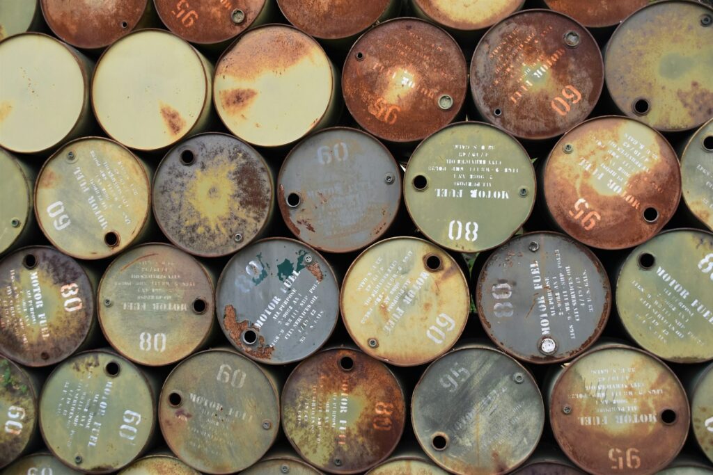 Assorted steel storage containers, representative image