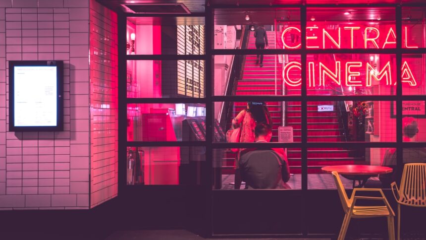 Cinema screen and seating, representative image