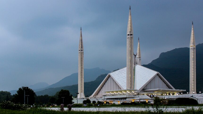 Faisal Mosque in Islamabad, Pakistan, as the IMF reaches a staff-level agreement with Pakistan