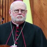 Archbishop Paul Richard Gallagher at a press conference in Amman, Jordan, in 2024