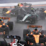 Max Verstappen wins the rain-hit Singapore sprint race