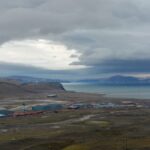 Panoramic view of Pituffik Space Base, the US military installation in Greenland